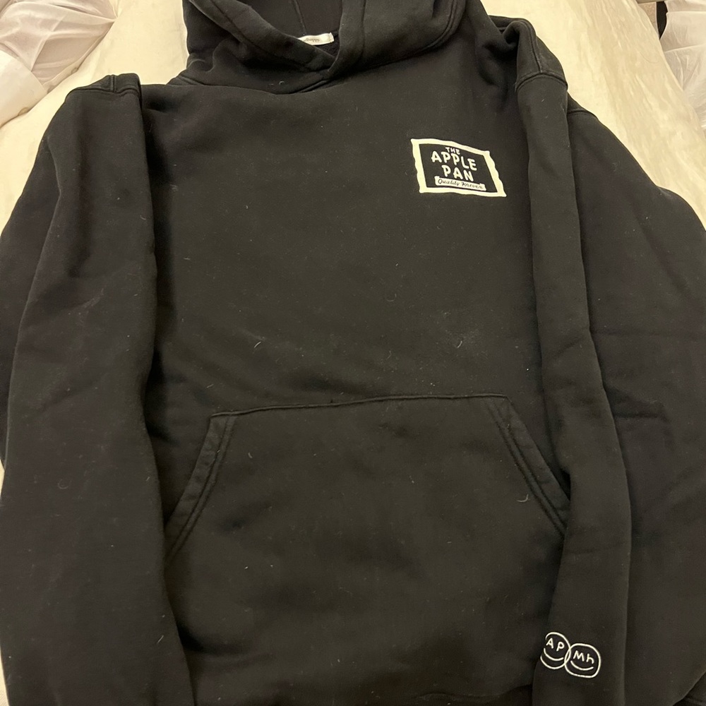Mad happy apple pan hoodie